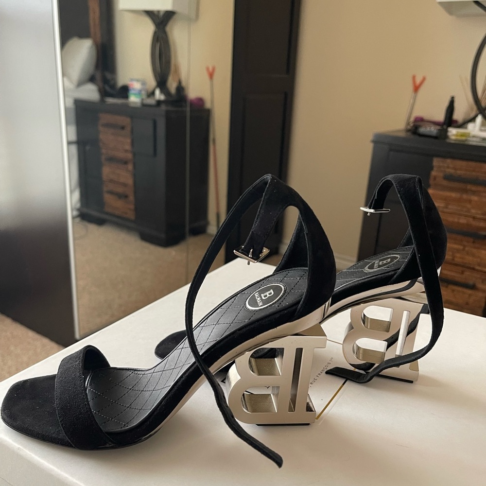 Balmain heel sandals